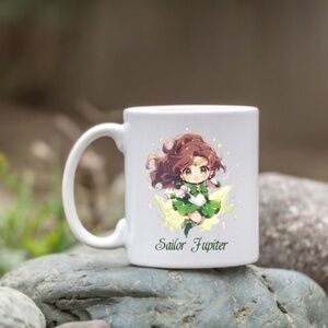 Sailor Moon Sailor Jupiter White Ceramic Coffee Mug